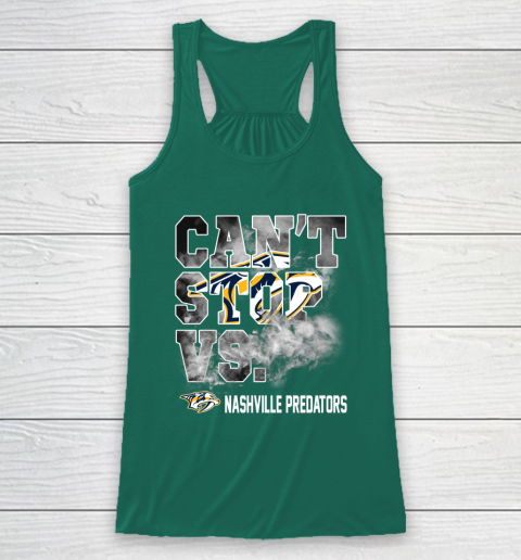 NHL Nashville Predators Hockey Can't Stop Vs Racerback Tank 5
