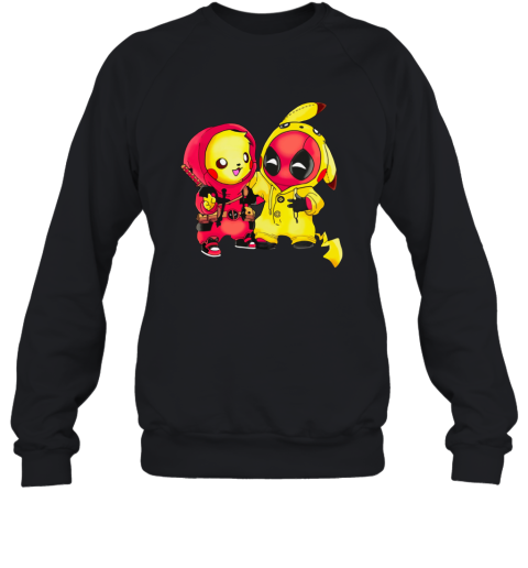 Pikapool Pikachu Pokemon And Deadpool Sweatshirt