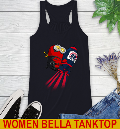 NBA Basketball Washington Wizards Deadpool Minion Marvel Shirt Racerback Tank 8