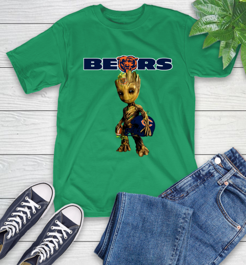Chicago Bears NFL Football Groot Marvel Guardians Of The Galaxy T-Shirt 7
