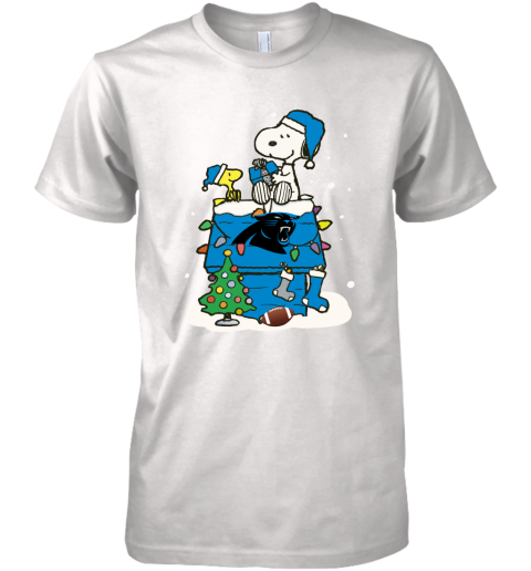 A Happy Christmas With Carolia Panthers Snoopy Premium Men's T-Shirt