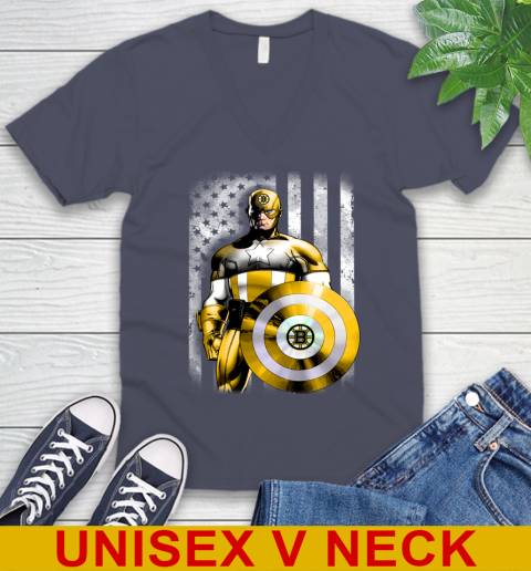 Boston Bruins NHL Hockey Captain America Marvel Avengers American
