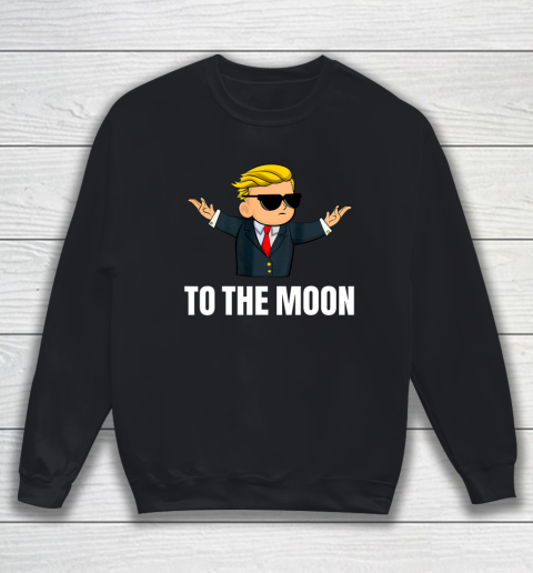 Wall Street Bets Mascot Meme Stonks Tendies To The Moon Sweatshirt