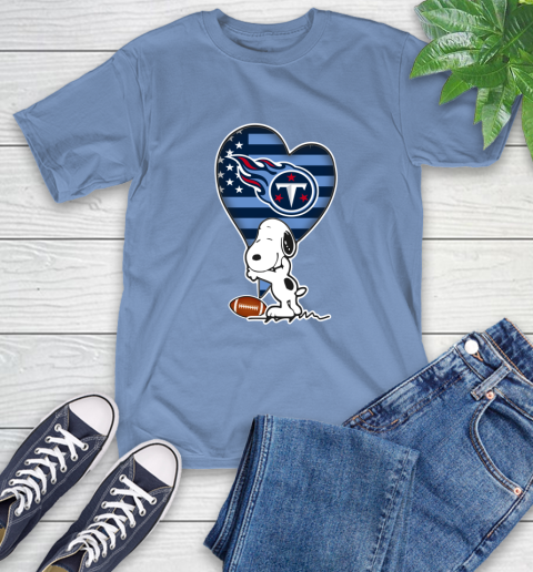 Tennessee Titans NFL Football The Peanuts Movie Adorable Snoopy T-Shirt 11