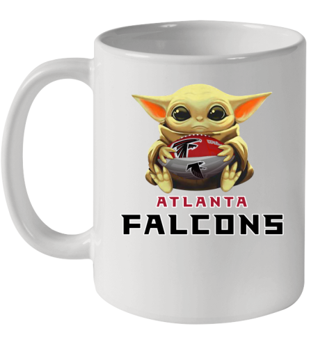 NFL Football Atlanta Falcons Baby Yoda Star Wars Shirt Ceramic Mug 11oz