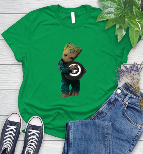 NHL Groot Guardians Of The Galaxy Hockey Sports Winnipeg Jets Women's T-Shirt 6