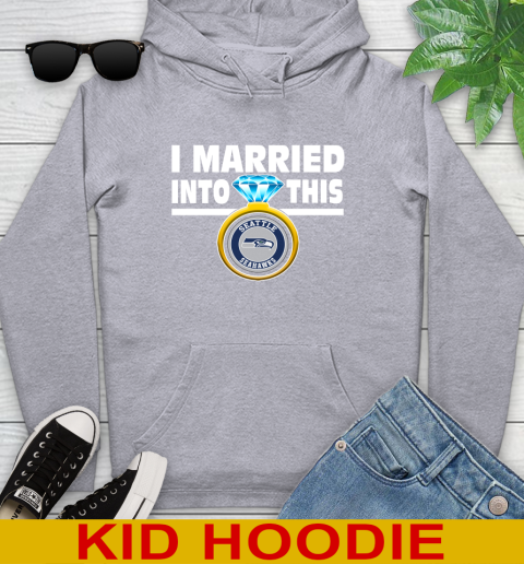 Seattle Seahawks NFL Football I Married Into This My Team Sports Youth Hoodie 6
