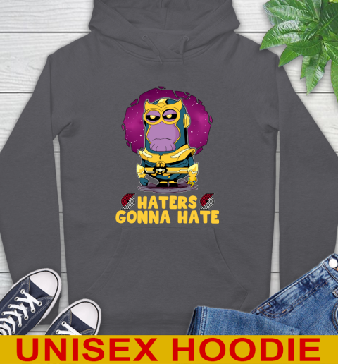NBA Basketball Portland Trail Blazers Haters Gonna Hate Thanos Minion Marvel Shirt Hoodie 7