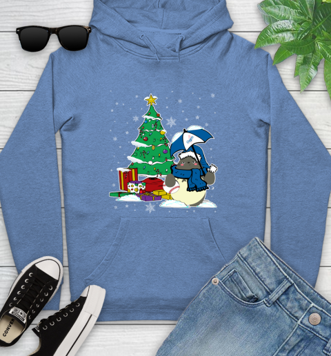 Los Angeles Dodgers MLB Baseball Cute Tonari No Totoro Christmas Sports Youth Hoodie 13