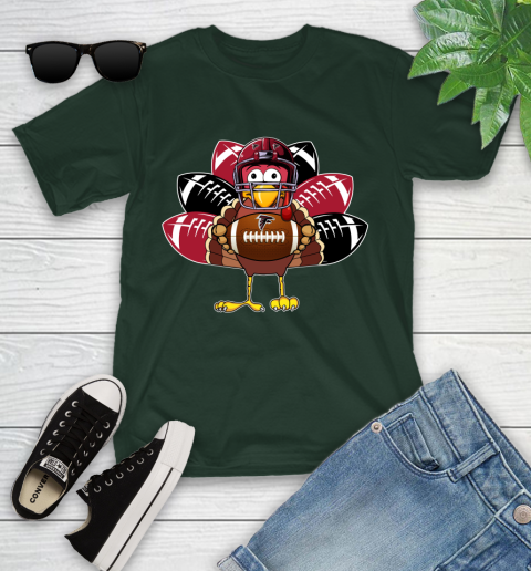 Atlanta Falcons Turkey Thanksgiving Day Youth T-Shirt 5