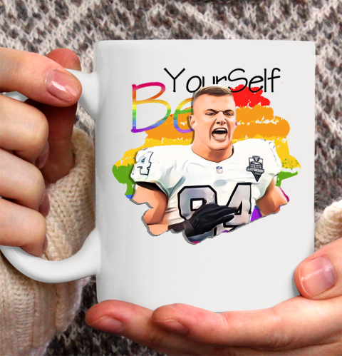 Carl Nassib Shirt Be YourSelf LGBT Gay Pride Ceramic Mug 11oz