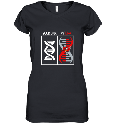 My DNA Is The Tampa Bay Buccaneers Football NFL Women's V-Neck T-Shirt