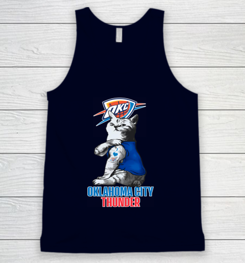 NBA Basketball My Cat Loves Oklahoma City Thunder Tank Top 3 NBA Basketball My Cat Loves Oklahoma City Thunder Tank Top - Image 3