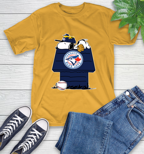 MLB Toronto Blue Jays Snoopy Woodstock The Peanuts Movie Baseball T Shirt T-Shirt 3