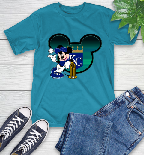 MLB Kansas City Royals The Commissioner's Trophy Mickey Mouse Disney T-Shirt 8