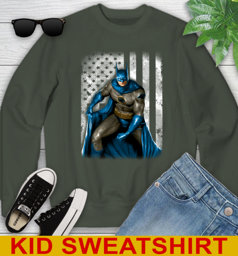 Carolina Panthers NFL Football Batman DC American Flag Shirt Youth Sweatshirt 8
