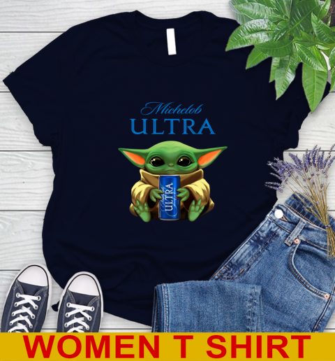 Star Wars Baby Yoda Hugs Michelob Ultra Beer Shirt 91