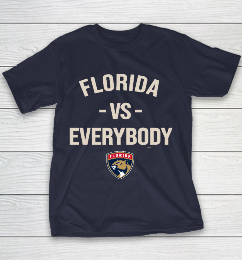 Florida Panthers Vs Everybody Youth T-Shirt 2