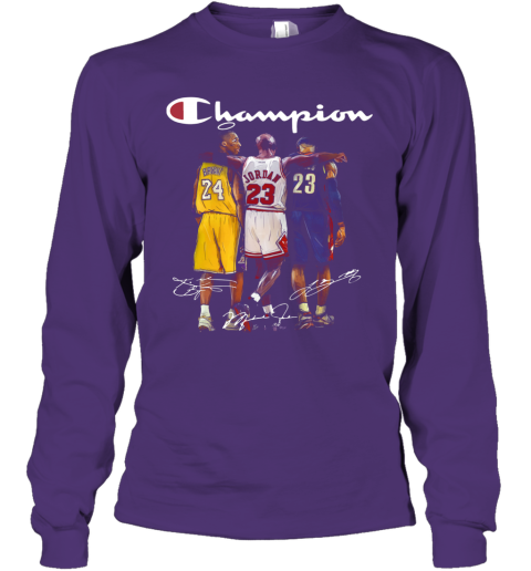 long sleeve champion shirt purple