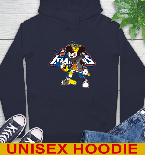 New York Islanders NHL Hockey Mickey Peace Sign Sports Hoodie - Image 5