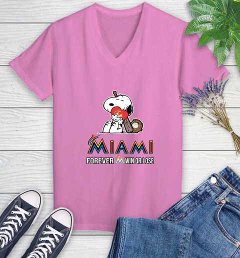 MLB The Peanuts Movie Snoopy Forever Win Or Lose Baseball Miami Marlins 90