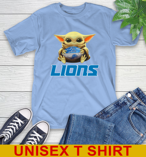 NFL Football Detroit Lions Baby Yoda Star Wars Shirt T-Shirt 11