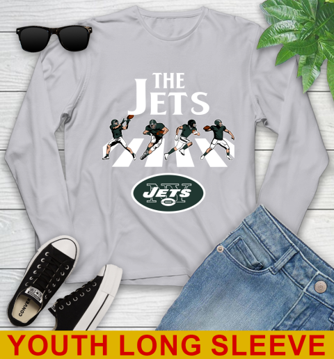 NFL Football New York Jets The Beatles Rock Band Shirt Youth Long Sleeve 5