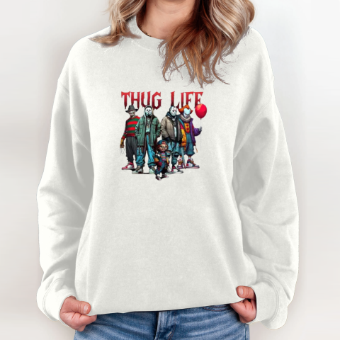 Thug Life Horror Movie Sweatshirt
