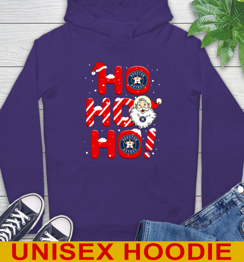 Houston Astros MLB Baseball Ho Ho Ho Santa Claus Merry Christmas Shirt Hoodie 5