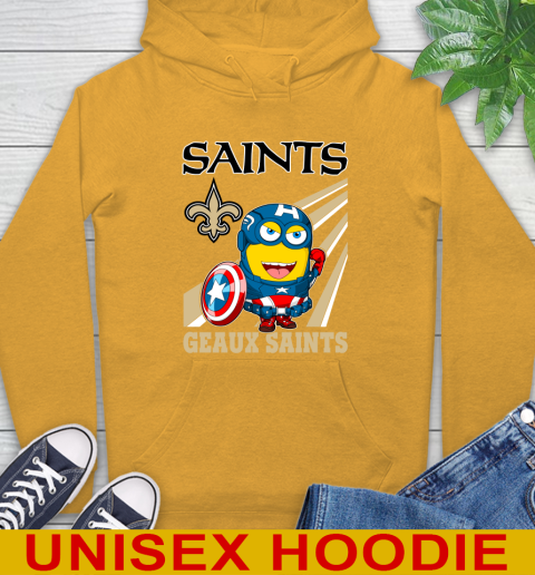 NFL Football New Orleans Saints Captain America Marvel Avengers Minion Shirt Hoodie 2