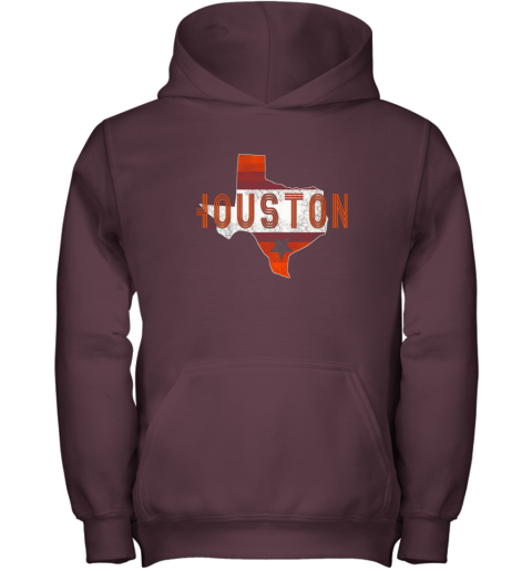 xpmt new houston retro baseball shirtvintage houston baseball youth hoodie 43 front maroon