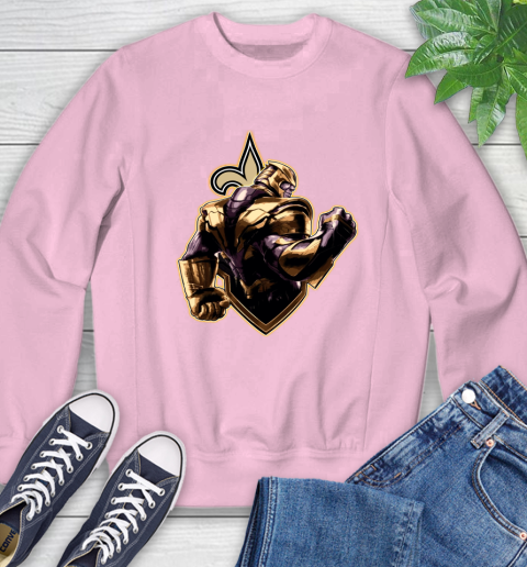 NFL Thanos Avengers Endgame Football Sports New Orleans Saints Sweatshirt 9