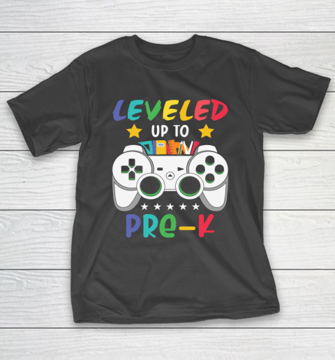 Back To School Shirt Leveled up to Pre K T-Shirt