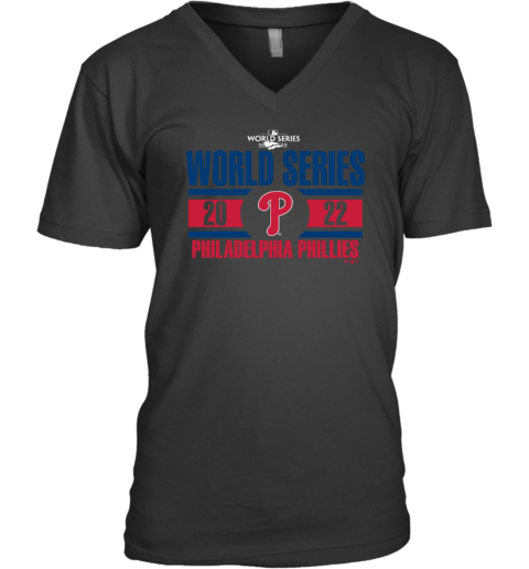 2022 Philadelphia Phillies Officially Licensed World Series V-Neck T-Shirt