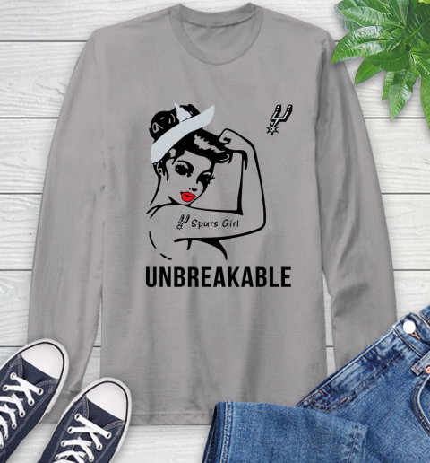 NBA San Antonio Spurs Girl Unbreakable Basketball Sports Long Sleeve T-Shirt 4