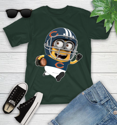 NFL Chicago Bears Minions Disney Football Sports Youth T-Shirt 5
