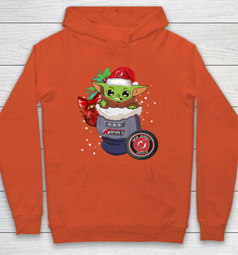 New Jersey Devils Christmas Baby Yoda Star Wars Funny Happy NHL Hoodie 5