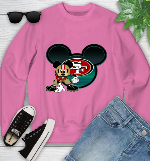 NFL San Francisco 49ers Mickey Mouse Disney Football T Shirt Youth Sweatshirt 7