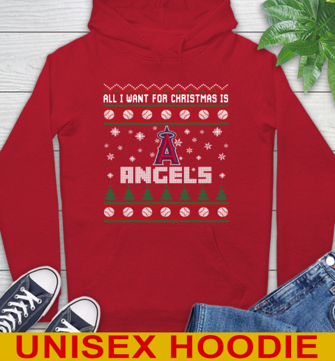 MLB All I Want For Christmas Is Los Angeles Angels Baseball Sports 22