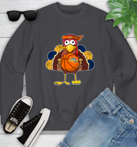 Denver Nuggets Turkey thanksgiving day Youth Sweatshirt 6