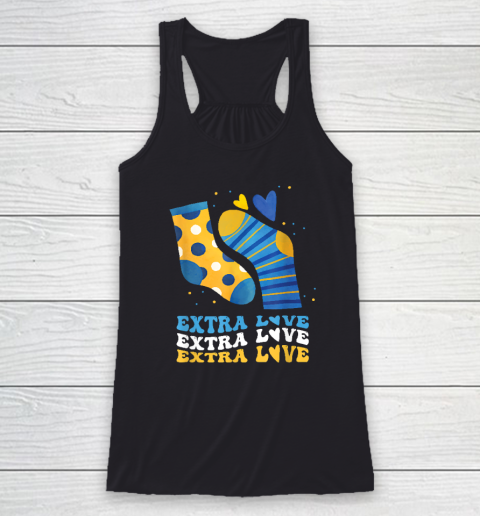 Extra Love National Down Syndrome Awareness Down Racerback Tank