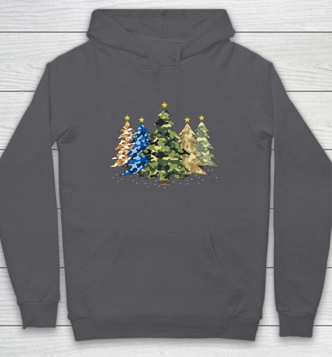 Camo Print Christmas Trees with Camouflage Print Xmas Hoodie 4