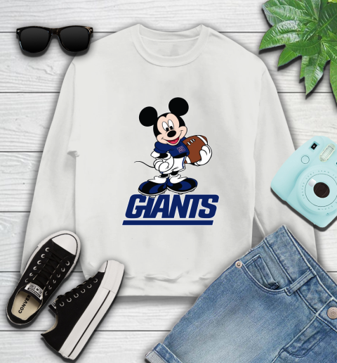 NFL Football New York Giants Cheerful Mickey Mouse Shirt Sweatshirt 5
