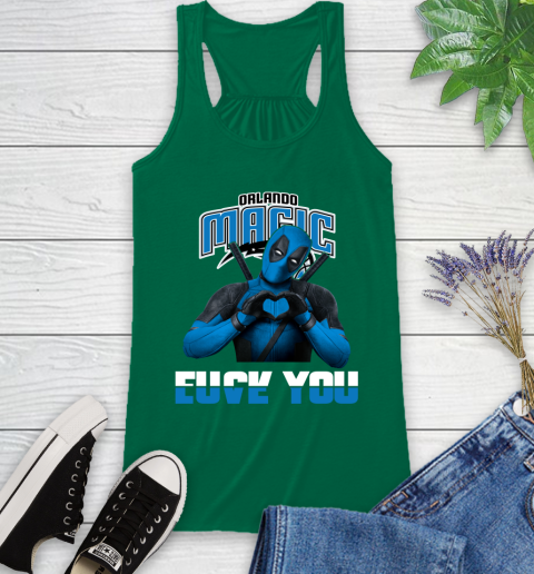 NBA Orlando Magic Deadpool Love You Fuck You Basketball Sports Racerback Tank 6