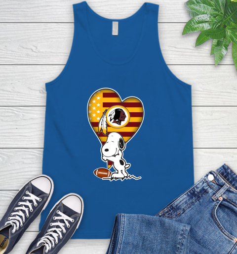 Washington Redskins NFL Football The Peanuts Movie Adorable Snoopy Tank Top 5