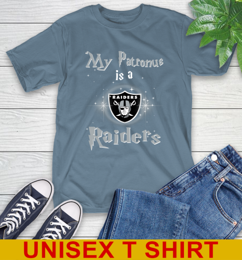 NFL Football Harry Potter My Patronus Is A Oakland Raiders T-Shirt 8