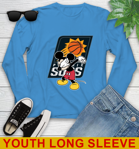 Phoenix Suns NBA Basketball Dabbing Mickey Disney Sports Youth Long Sleeve 8