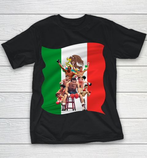 Canelo Alvarez World Champion Mexico Flag Youth T-Shirt