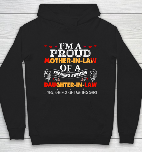 I m A Proud Mother In Law Freaking Awesome Daughter Gift For Mother's Day Hoodie