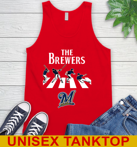 MLB Baseball Milwaukee Brewers The Beatles Rock Band Shirt Tank Top 5